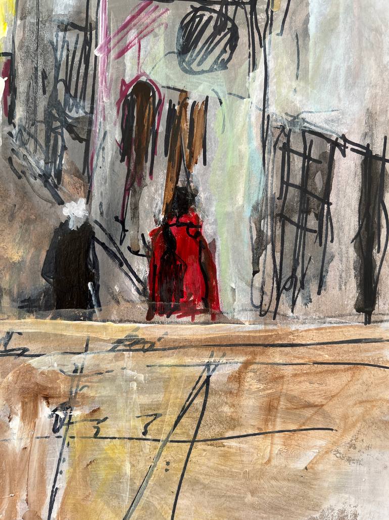 Original Expressionism Cities Painting by Peter Crestani