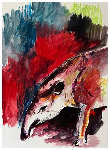 Original Expressionism Animal Paintings by Peter Crestani