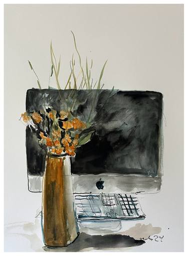 Print of Impressionism Still Life Paintings by Peter Crestani