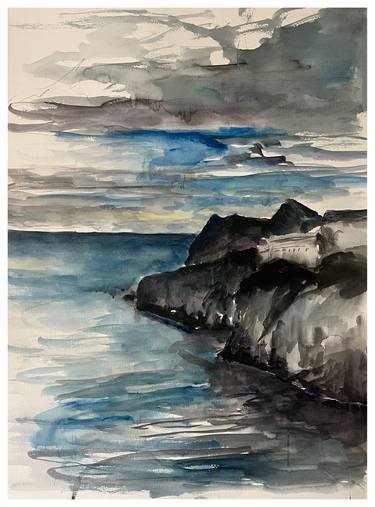 Print of Seascape Paintings by Peter Crestani