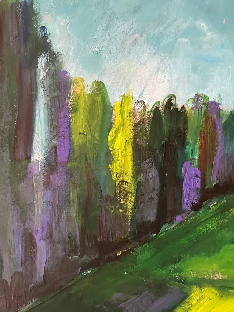 Original Expressionism Landscape Painting by Peter Crestani