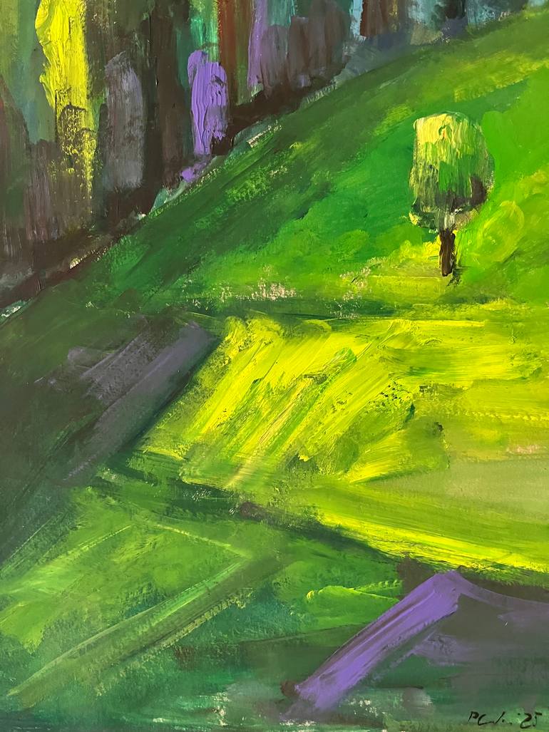 Original Expressionism Landscape Painting by Peter Crestani