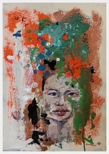 Original Expressionism Portrait Paintings by Peter Crestani