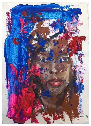 Print of Expressionism Portrait Paintings by Peter Crestani