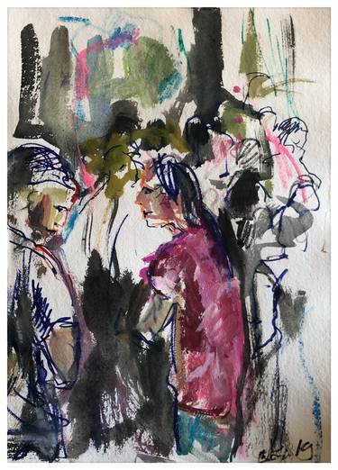 Print of Expressionism People Paintings by Peter Crestani