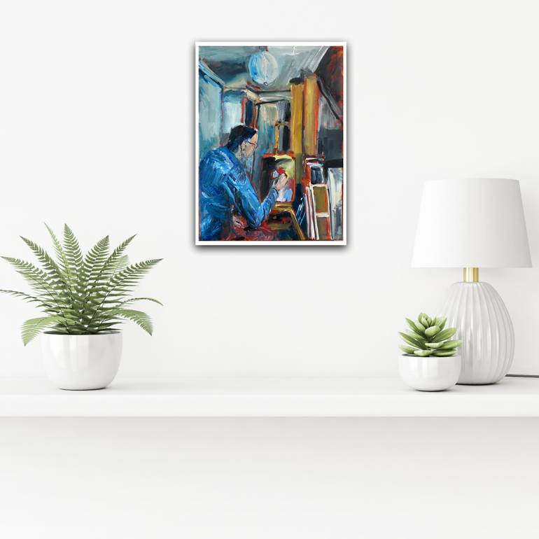 Original Figurative Other Painting by Peter Crestani