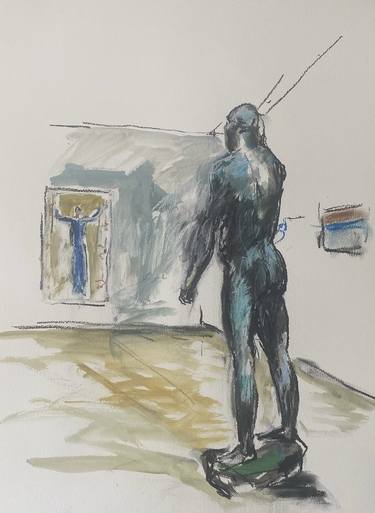 Original Figurative Culture Drawings by Peter Crestani