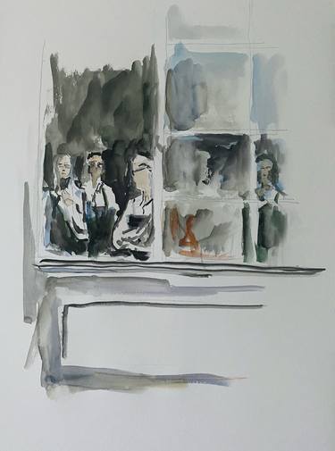 Print of People Paintings by Peter Crestani