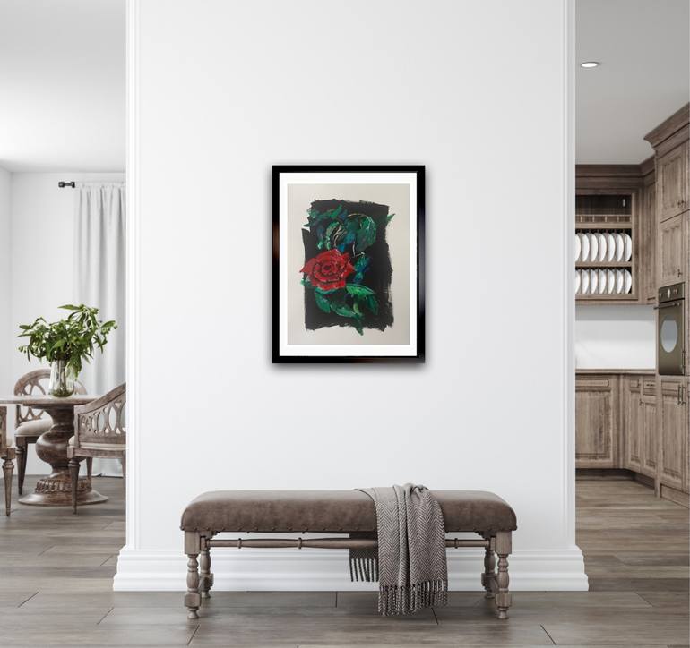 Original Fine Art Floral Painting by Peter Crestani