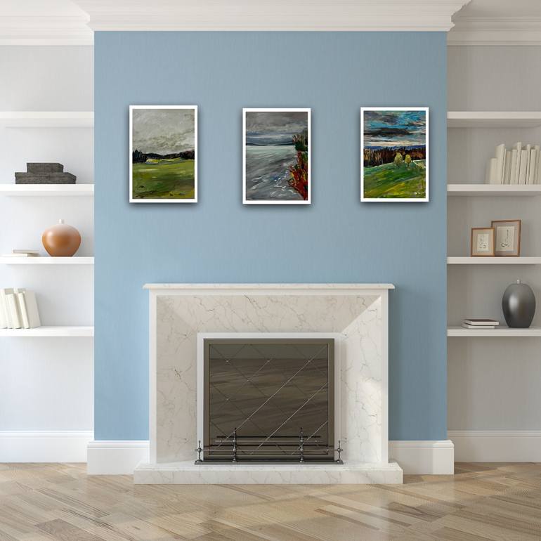 Original Impressionism Landscape Painting by Peter Crestani