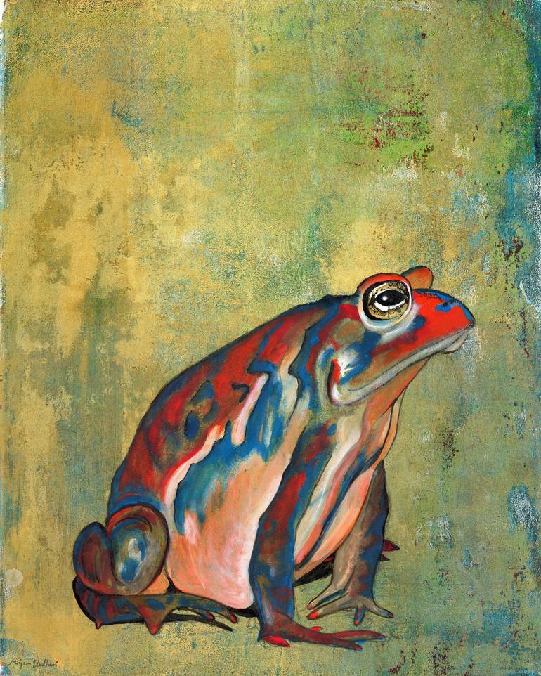 Toad #3 of 2023 Advisor Painting by Mirjam Palosaari Eladhari | Saatchi Art