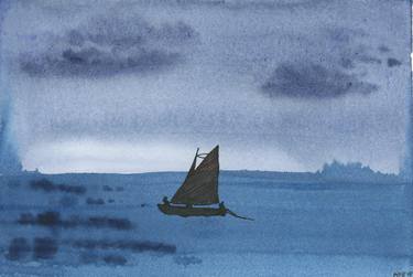 Print of Boat Paintings by Mirjam Palosaari Eladhari