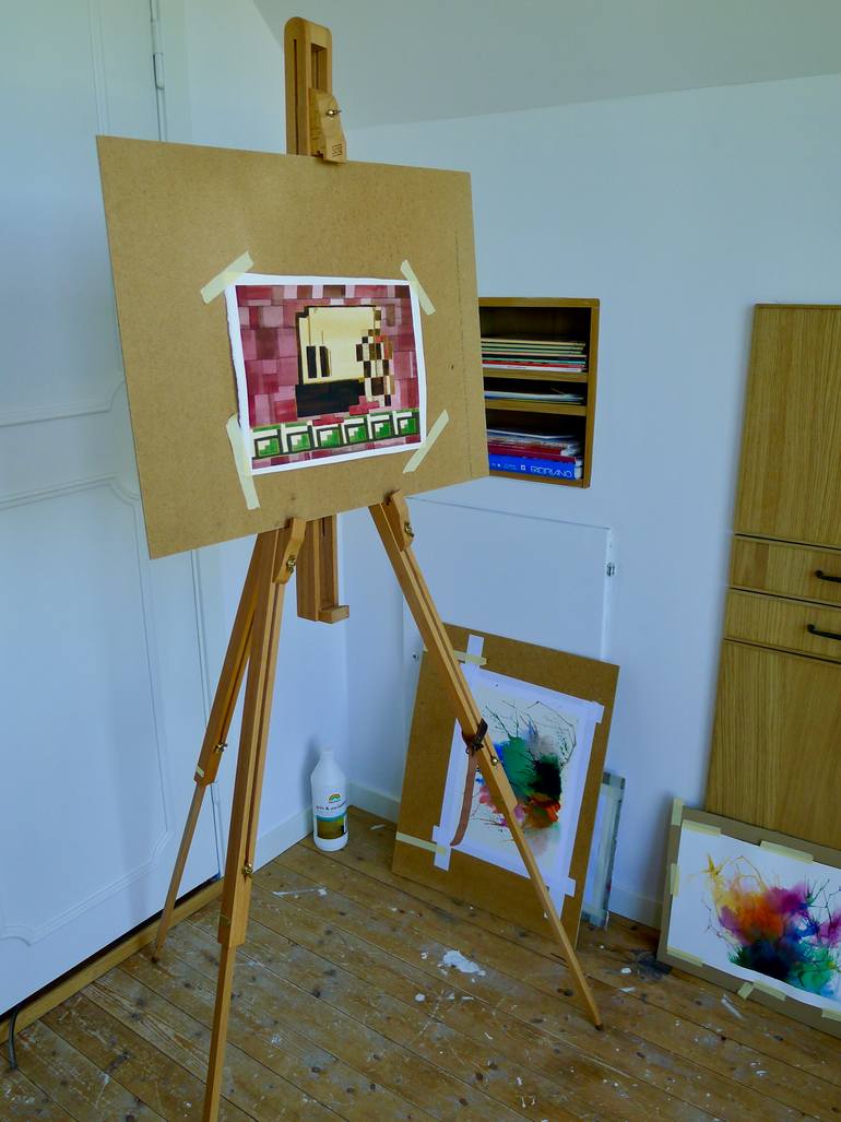 Original Other Geometric Painting by Mirjam Palosaari Eladhari