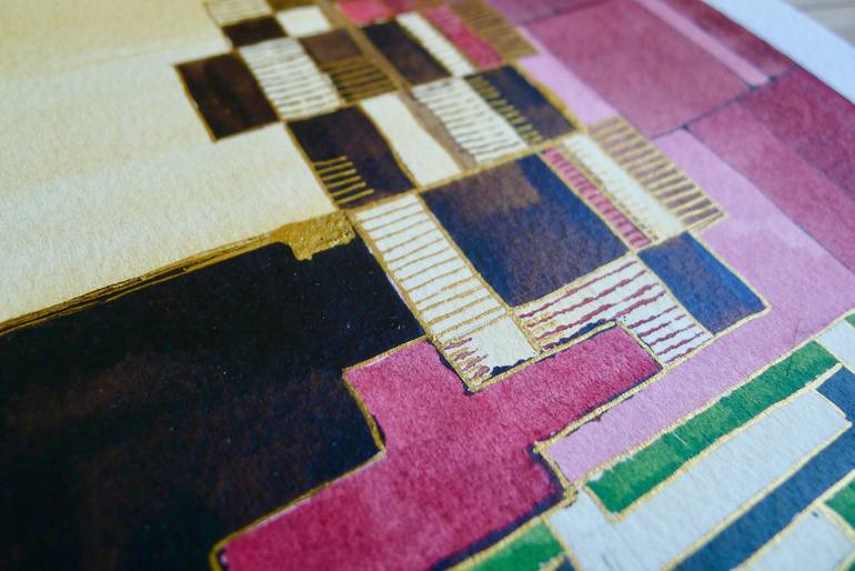 Original Other Geometric Painting by Mirjam Palosaari Eladhari