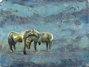 Print of Horse Paintings by Mirjam Palosaari Eladhari