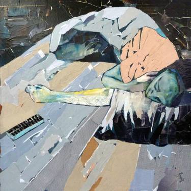 Original Figurative Body Collage by Lorant Agoston