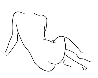 Nude Contour Woman #14 thumb