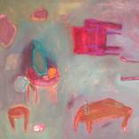 Red Chair in Mint Room I by Wei Tan