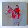 The Mule
Mix media on 3D canvas
White sides
Connection between a child and a mule
