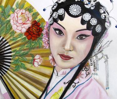 Original Portraiture Women Paintings by rui Zhan