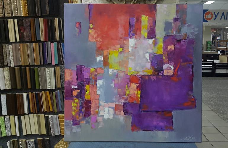 Original Modern Abstract Painting by Kseniya Kovalenko