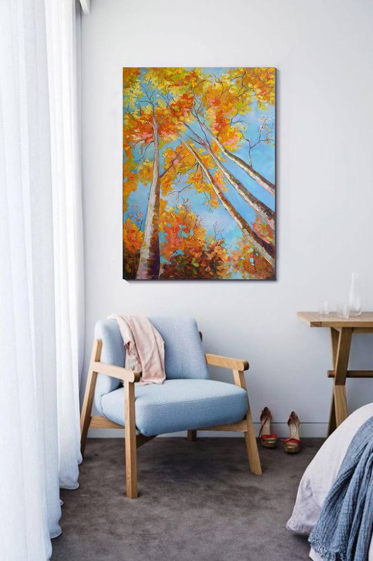 Original Abstract Botanic Painting by Kseniya Kovalenko