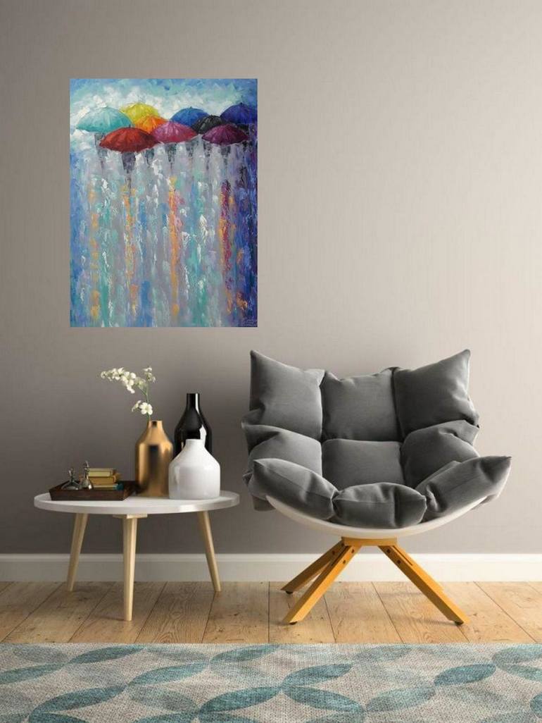 Original Impressionism Abstract Painting by Kseniya Kovalenko