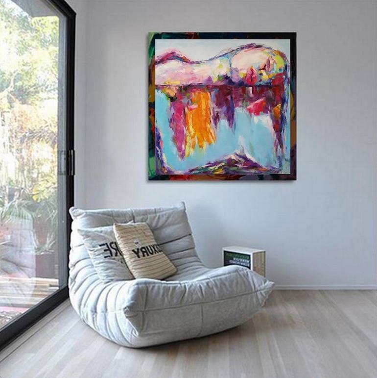 Original Impressionism Abstract Painting by Kseniya Kovalenko