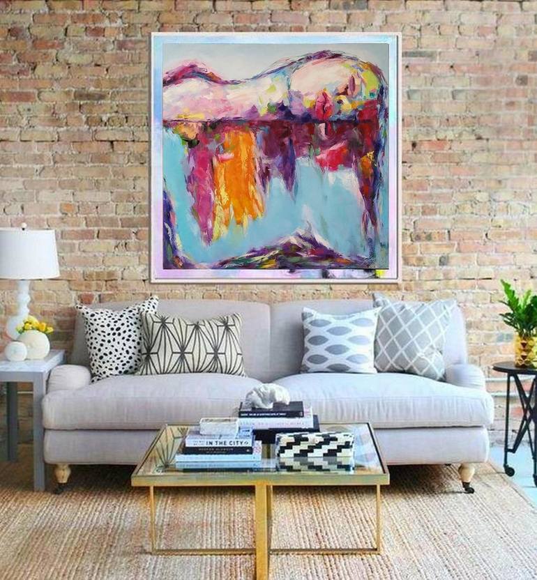 Original Impressionism Abstract Painting by Kseniya Kovalenko