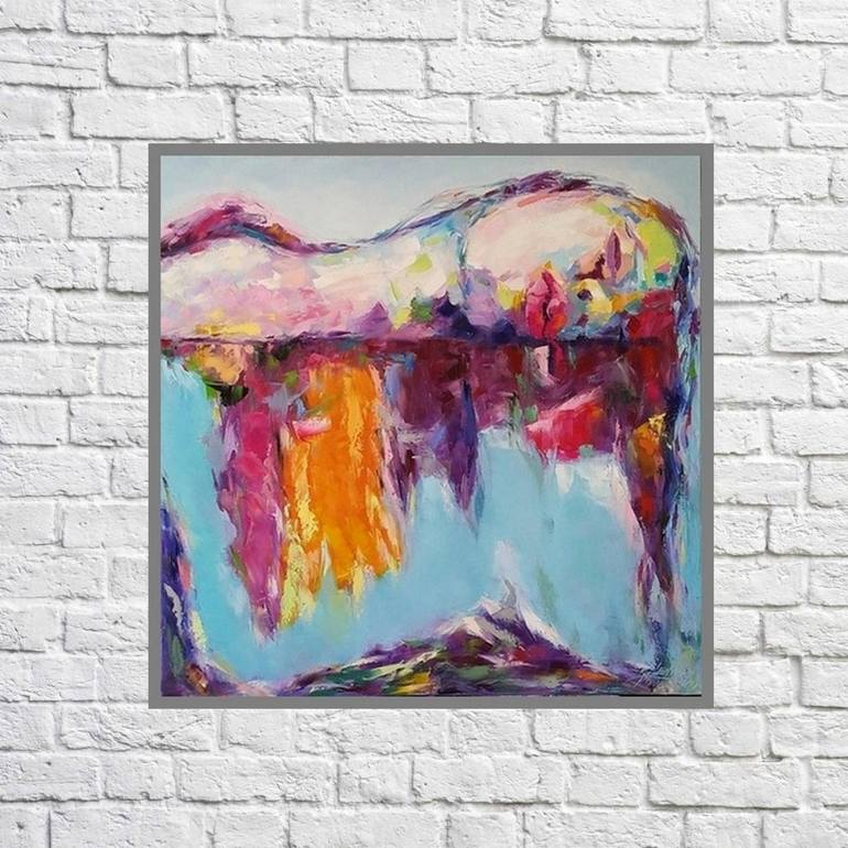 Original Impressionism Abstract Painting by Kseniya Kovalenko