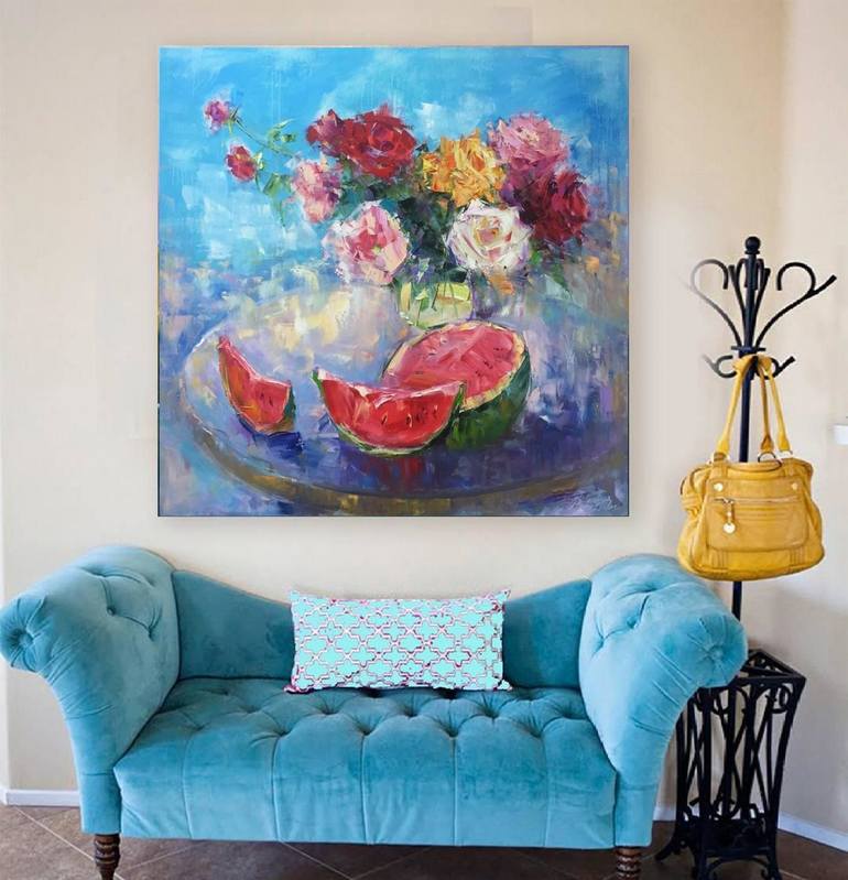 Original Fine Art Abstract Painting by Kseniya Kovalenko