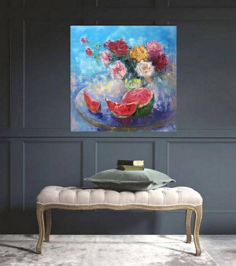 Original Fine Art Abstract Painting by Kseniya Kovalenko