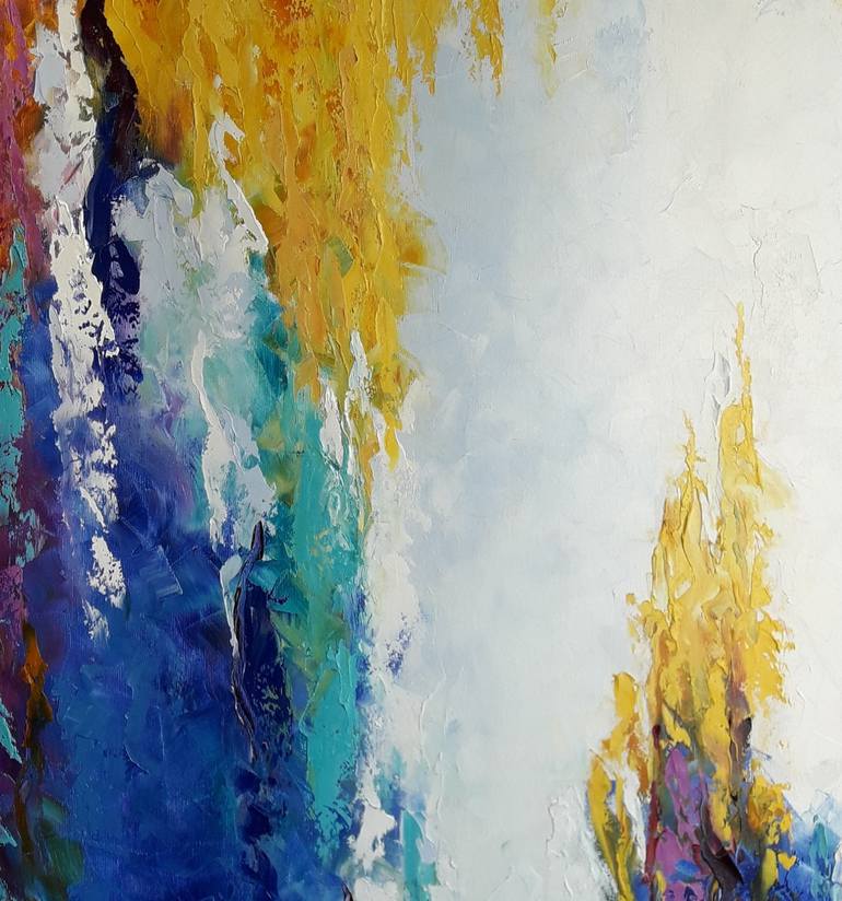 Original Abstract Expressionism Abstract Painting by Kseniya Kovalenko