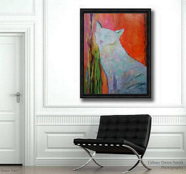 Original Abstract Animal Painting by Kseniya Kovalenko