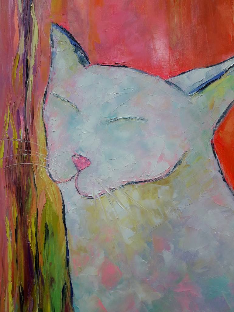 Original Abstract Animal Painting by Kseniya Kovalenko