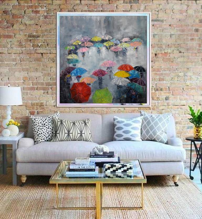 Original Abstract Expressionism Abstract Painting by Kseniya Kovalenko