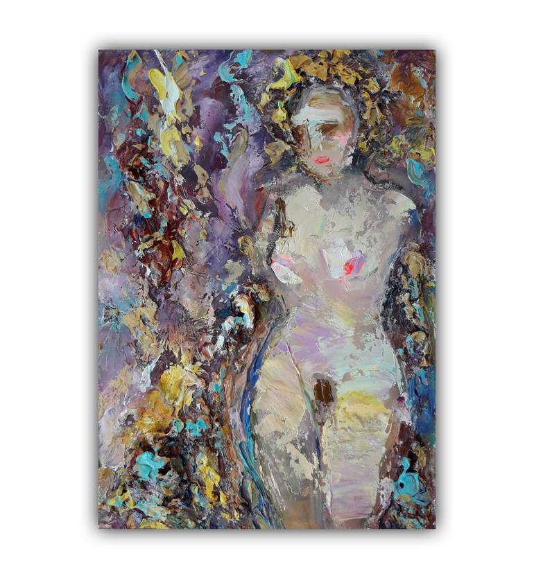 Original Abstract Nude Painting by Kseniya Kovalenko