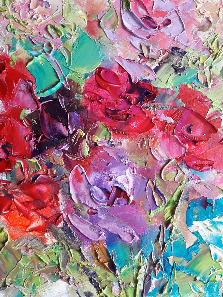 Original Abstract Expressionism Abstract Painting by Kseniya Kovalenko