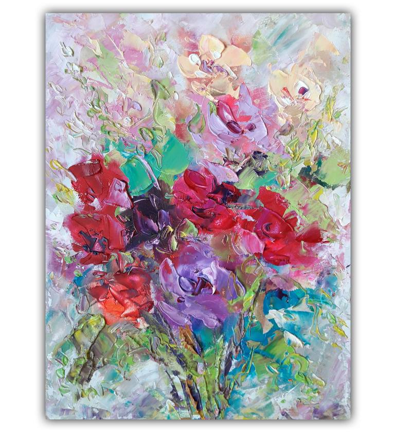 Original Abstract Expressionism Abstract Painting by Kseniya Kovalenko