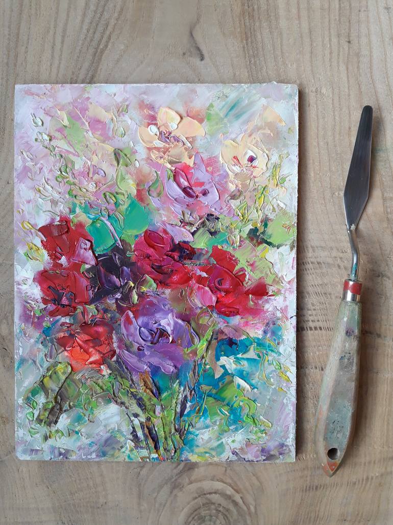 Original Abstract Expressionism Abstract Painting by Kseniya Kovalenko