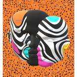 Abstraction Uncharted Africa, artwork orange colored orang-gray-white-black art by Kseniya Kovalenko - Limited Edition of 50 by Kseniya Kovalenko
