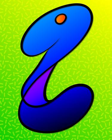 Happy Blue Worm - Limited Edition 14 of 20 thumb