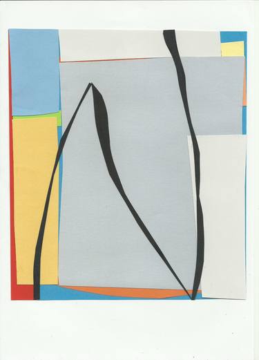 Print of Abstract Collage by Maria Cecilia Lostaunau Balarezo