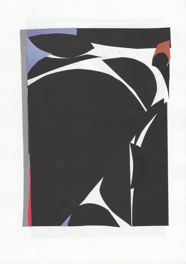 Print of Abstract Collage by Maria Cecilia Lostaunau Balarezo