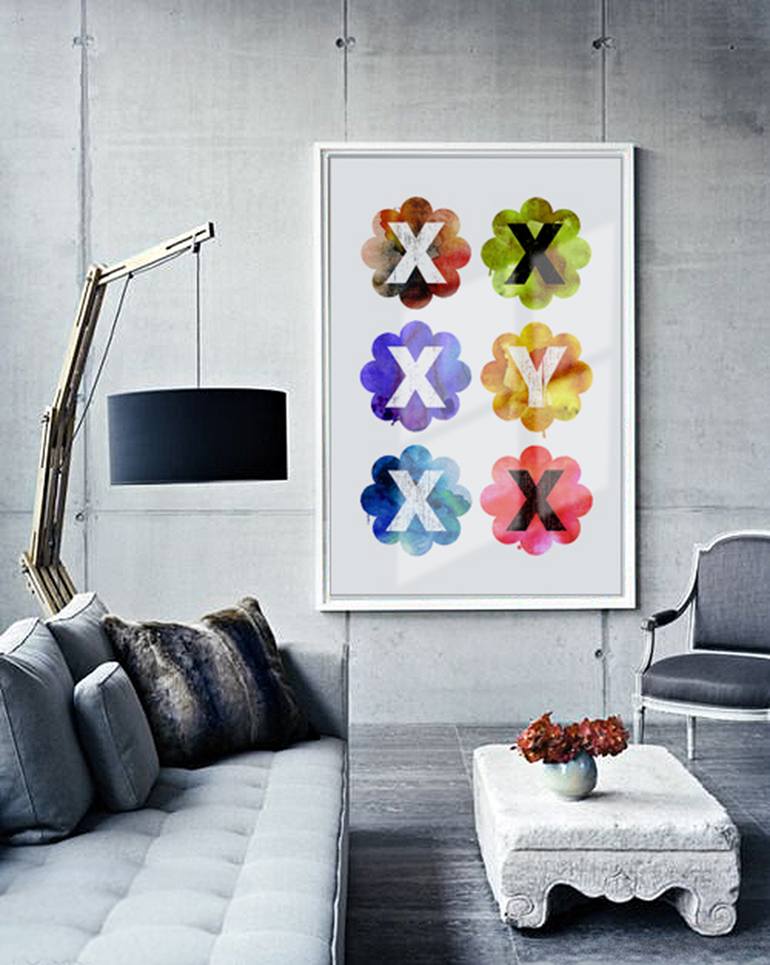 Original Pop Art Floral Printmaking by Gender Pop