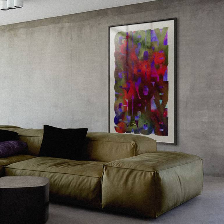 Original Abstract Graffiti Printmaking by Gender Pop