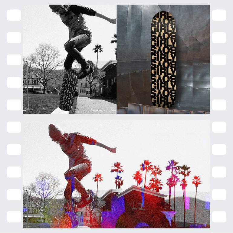 Original Abstract Graffiti Printmaking by Gender Pop