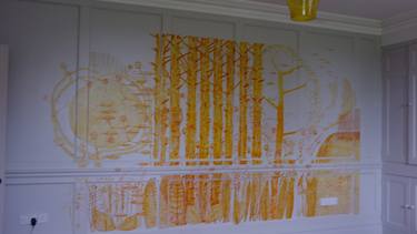 commission wall drawing for Luella Bartley and David Sims thumb