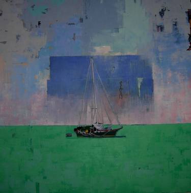 Original Impressionism Sailboat Paintings by Christina Penrose