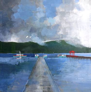 Original Impressionism Boat Paintings by Christina Penrose